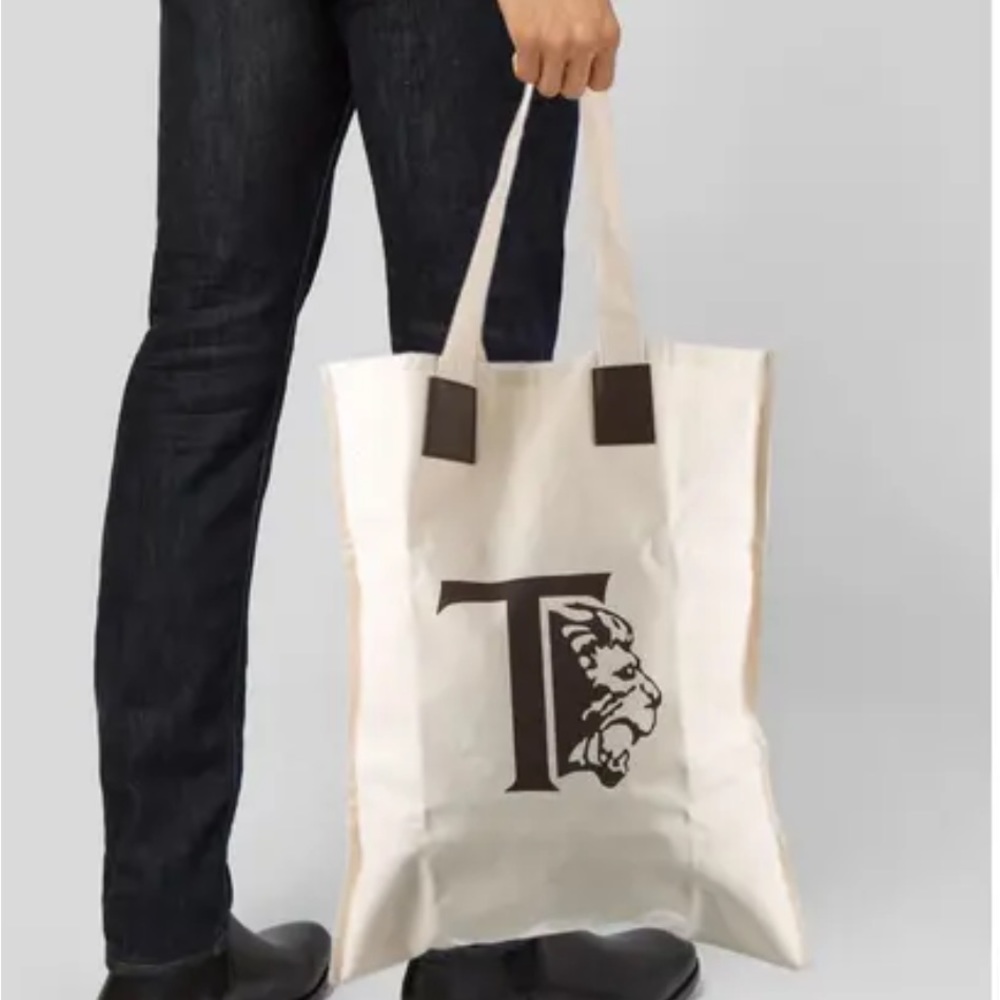 NWB TOD'S Monogram Logo Canvas Leather Accents Tote Bag (Limited Edition)